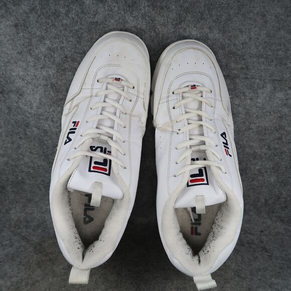 Fila Shoes Mens 13 Athletic Trainers Lightweight Sneaker White Lace Up Walking main image 8